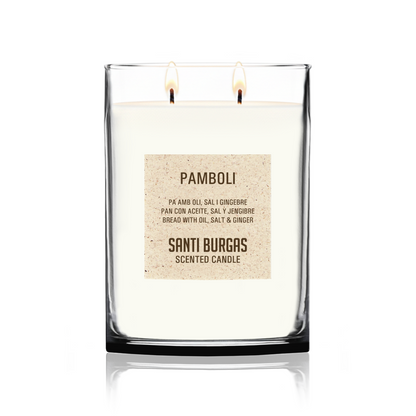 scented candle pamboli bread with oil, salt and ginger. Love