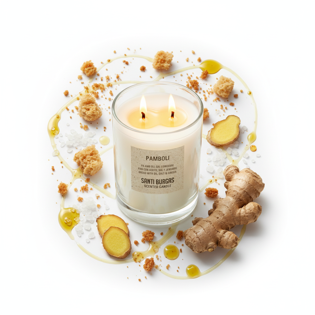 Espelma Pamboli. Pa, oli, sal. Aromàtica. Ceres vegetals 100%